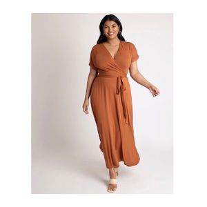 ELOQUII maxi wrap dress - plus-sized